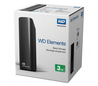 WD Elements Desktop - Disco Duro Externo De Sobremesa De 3 TB