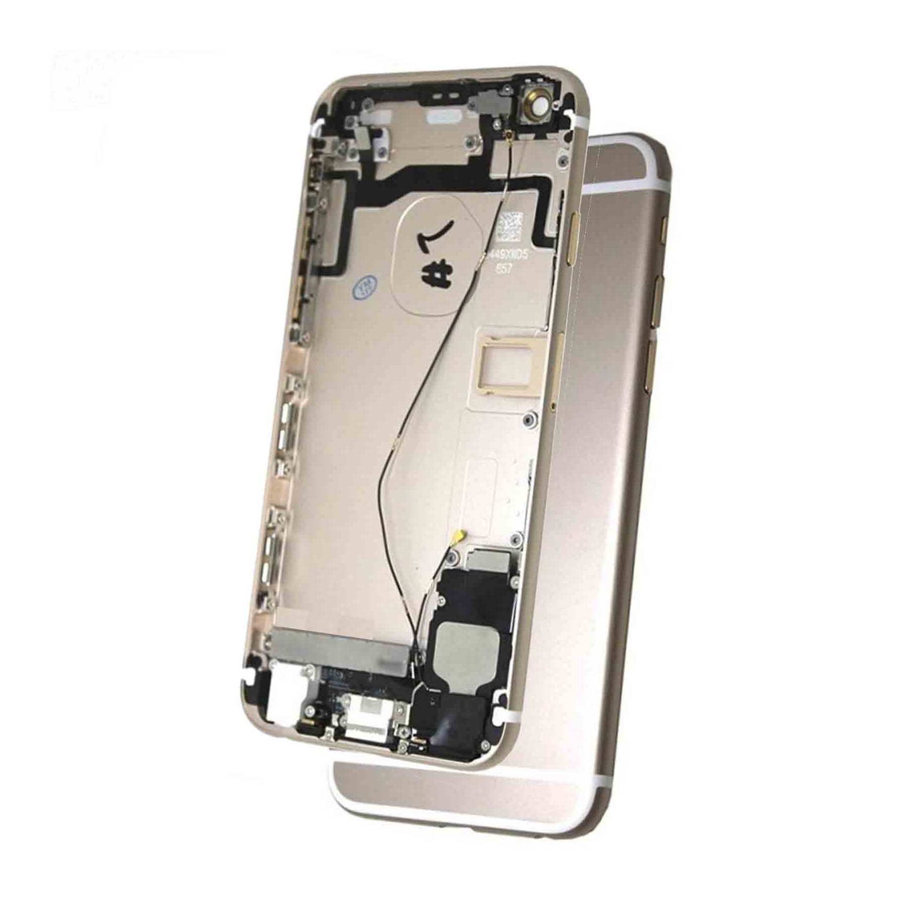 Chasis Carcasa Para iPhone 6S Bandeja Botones Componentes Flex Dorado