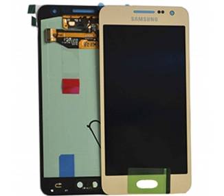 Display for Samsung Galaxy A3 A300F, Gold, No Frame, OLED  - 1