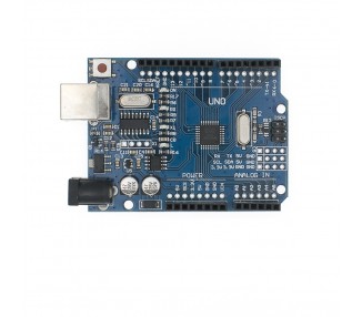 UNO R3 ATmega328 CH340 100% Compatible con Arduino + tira 40 pines + cable B011