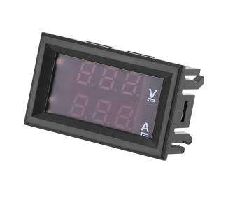 Voltimetro Amperimetro 100V 10A Digital Dc Con Display Rojo Azul Voltmeter M0068
