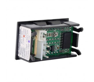 Voltimetro Amperimetro 100V 50A Digital Dc Rojo Azul Voltmeter Panel M0073
