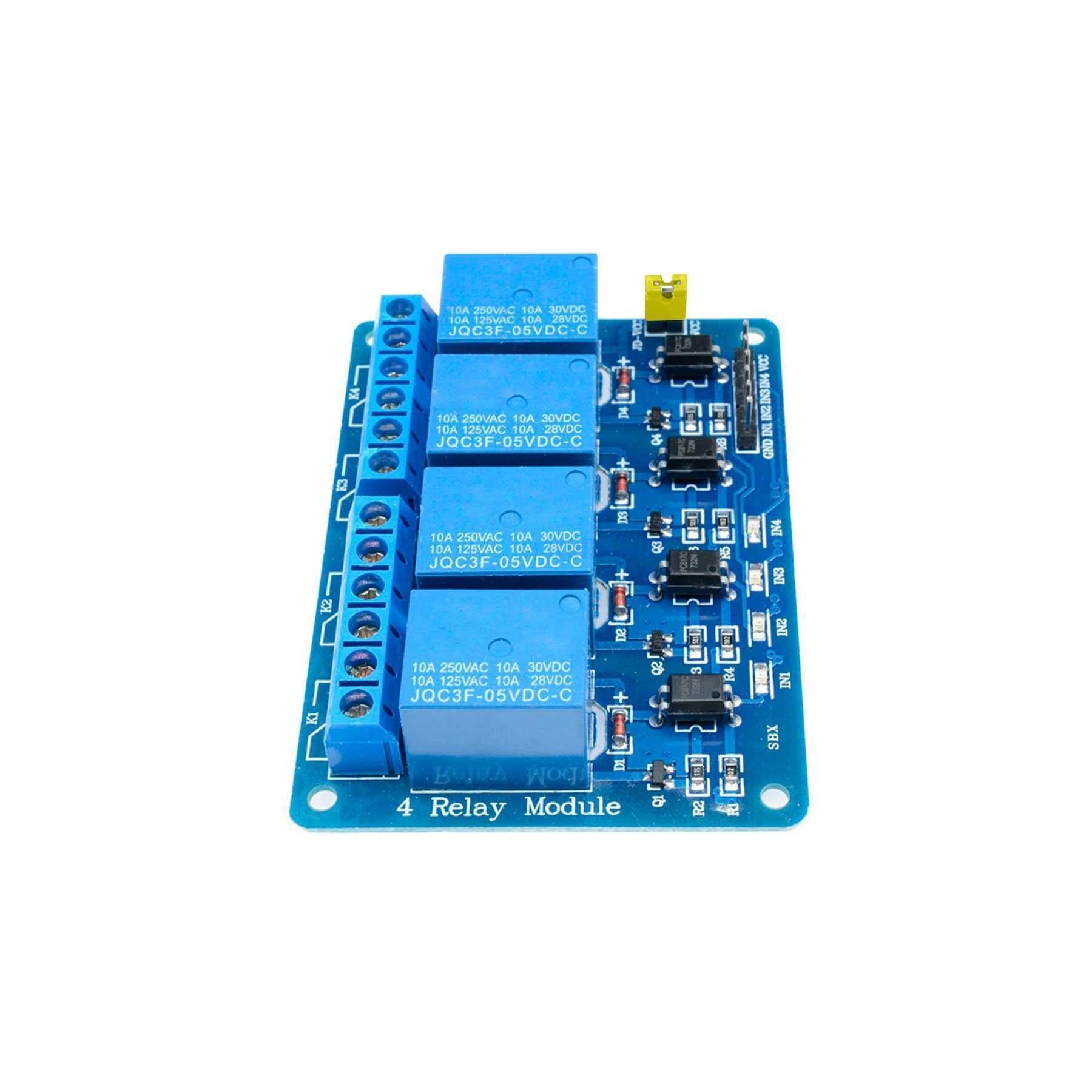 Modulo Rele 5V 10A De 4 Canales Para Arduino Arm Pic Avr Dsp Relay Raspberry Pi