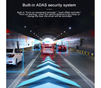 Coche Vehículo Cámara Wifi Gps Fhd 1080P Dvr Grabadora Vídeo Dash Cam G-Sensor