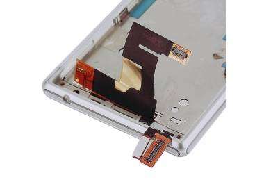 Display For Sony Xperia M2, Color White, With Frame ARREGLATELO - 3