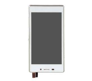 Display For Sony Xperia M2, Color White, With Frame ARREGLATELO - 4