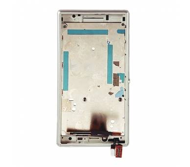 Display For Sony Xperia M2, Color White, With Frame ARREGLATELO - 5