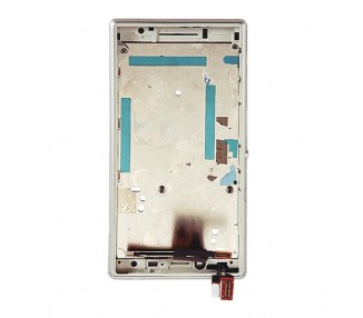 Display For Sony Xperia M2, Color White, With Frame