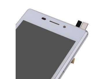 Display For Sony Xperia M2, Color White, With Frame ARREGLATELO - 7