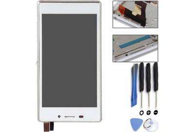Display For Sony Xperia M2, Color White, With Frame ARREGLATELO - 1