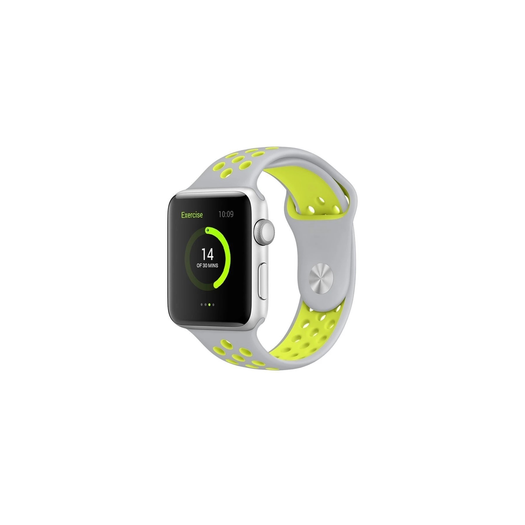 Apple Watch (Series 2) 42 Mm - Aluminio Plata - Correa Deportiva Gris/Verde