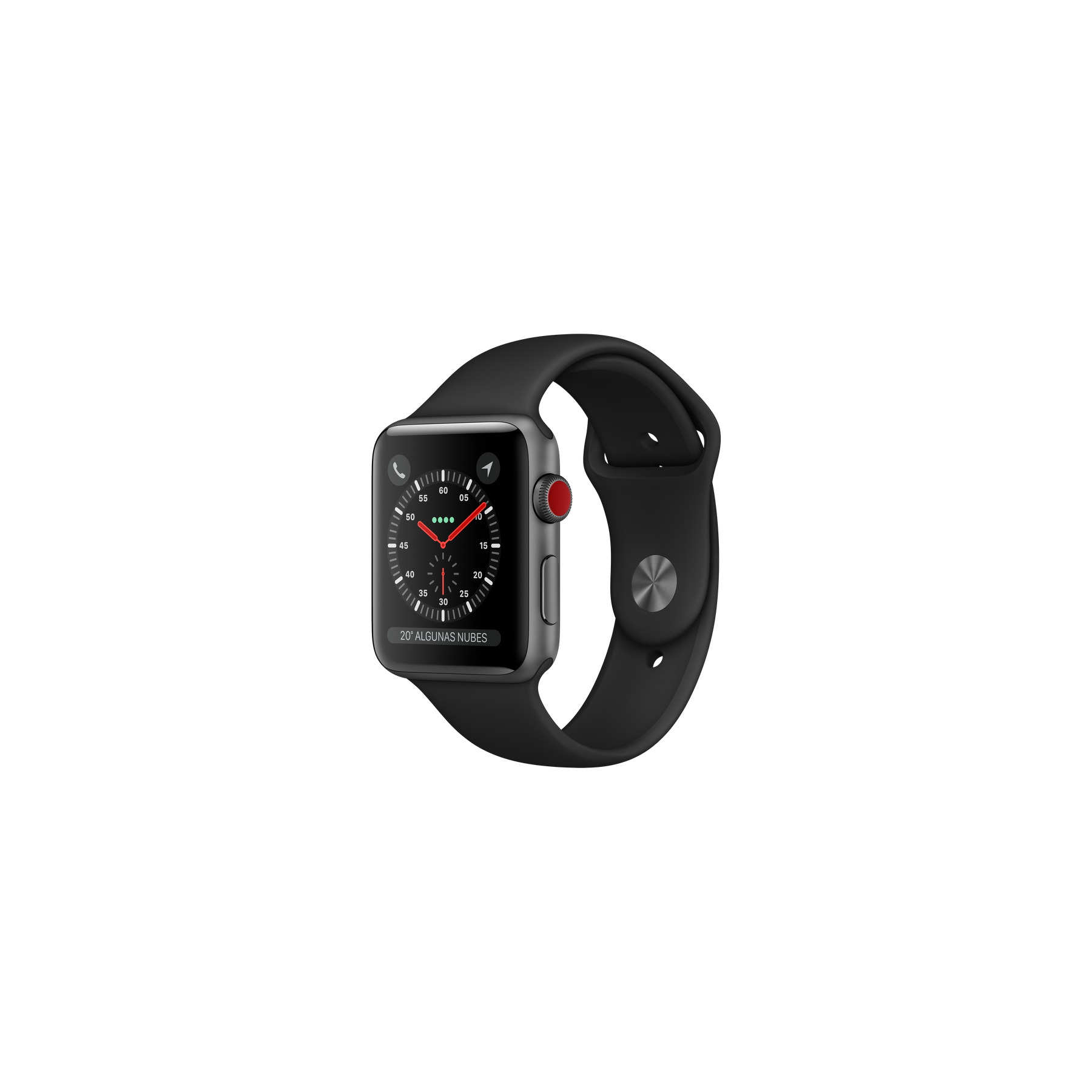 Apple Watch (Series 3) 42 Mm Acero Inoxidable Gris, Correa Deportiva
