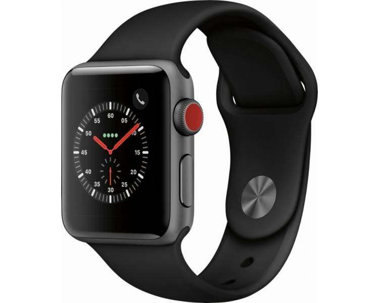 Apple Watch (Series 3) GPS 42mm - Aluminium Gris sidéral - Bracelet Sport Noir