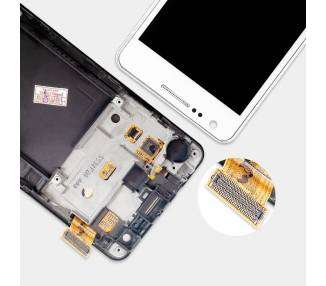 Display For Samsung Galaxy S2, Color White, With Frame, A ARREGLATELO - 2