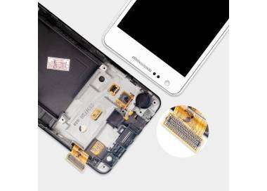 Plein écran avec cadre pour Samsung Galaxy S2 i9100 Blanc Blanc ARREGLATELO - 2