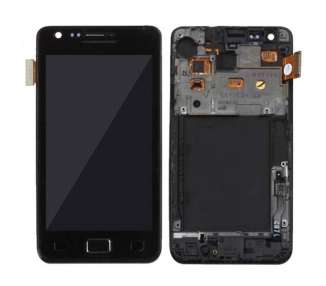 Plein écran avec cadre pour Samsung Galaxy S2 i9100 Noir Noir ARREGLATELO - 2