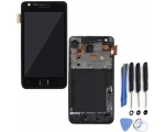 Kit Reparación Pantalla Para Samsung Galaxy S2 I9100 Con Marco Negra