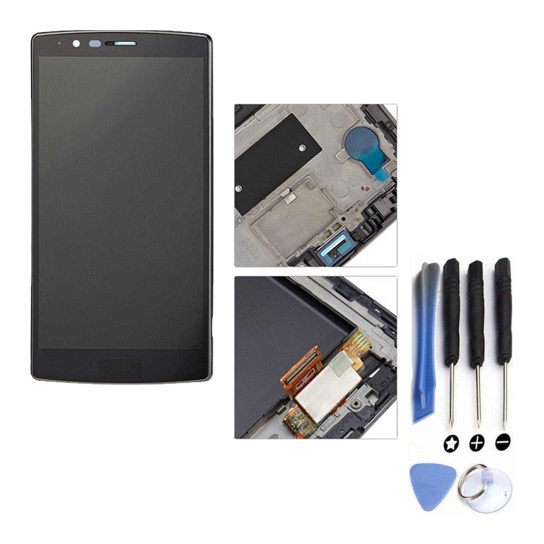 Kit Reparación Pantalla Para Lg G4 H815 H818 Con Marco Negra