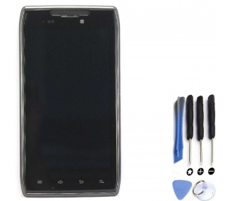 Display For Motorola RAZR XT910, Color Black, With Frame ARREGLATELO - 1