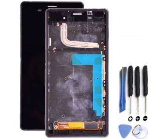 Kit Reparación Pantalla Para Sony Xperia Z3 D6603 Con Marco Negra