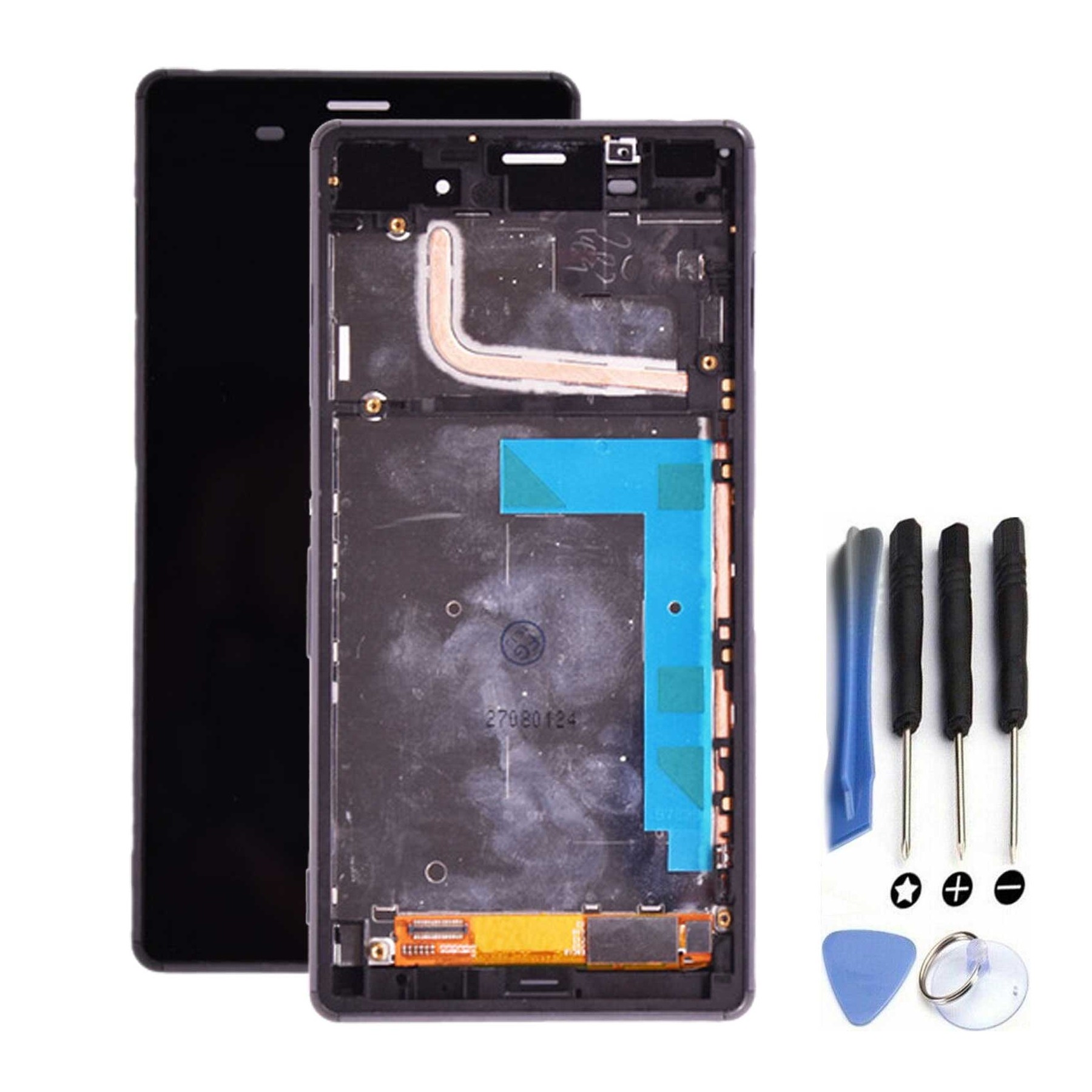 Kit Reparación Pantalla Para Sony Xperia Z3 D6603 Con Marco Negra