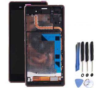 Kit Reparación Pantalla Para Sony Xperia Z3 D6603, Con Marco, Negra