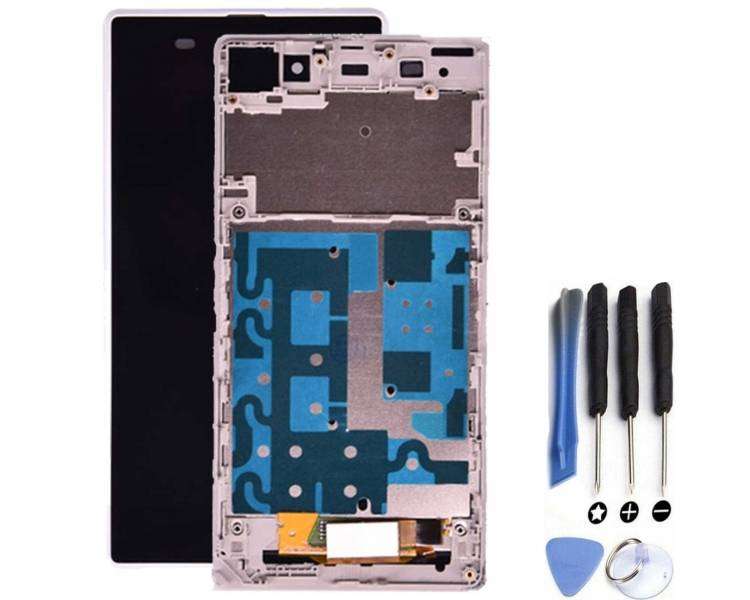 Kit Reparación Pantalla Para Sony Xperia Z1 Con Marco Blanca