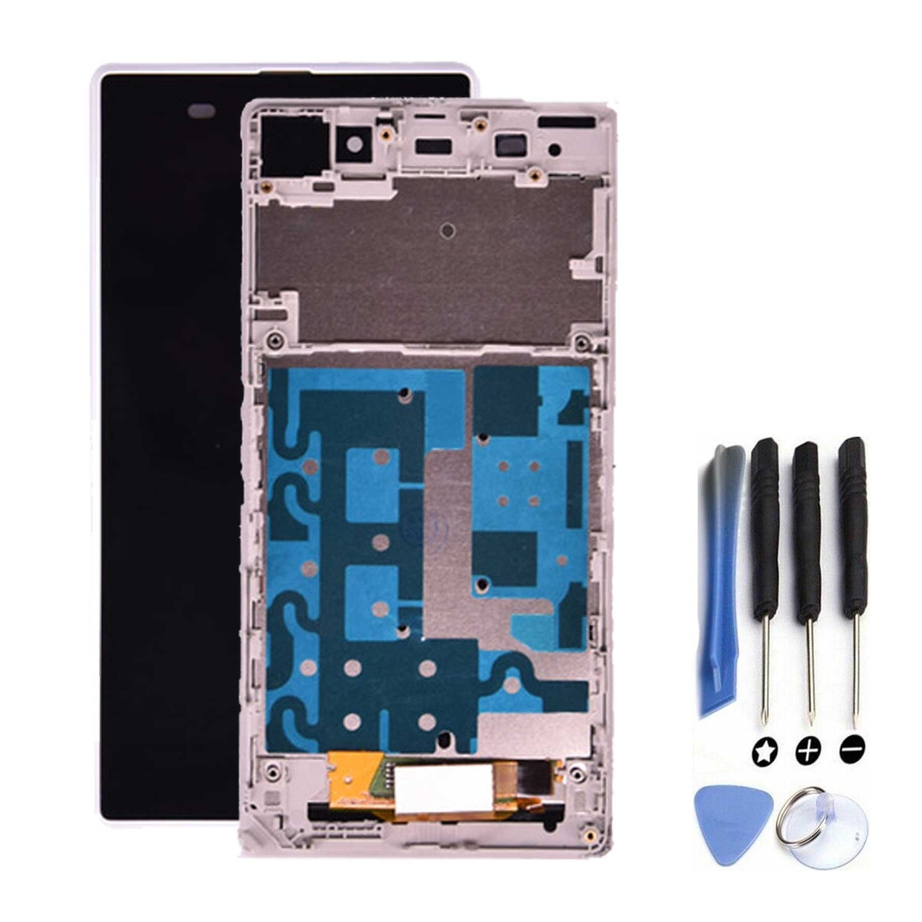 Kit Reparación Pantalla Para Sony Xperia Z1 Con Marco Blanca