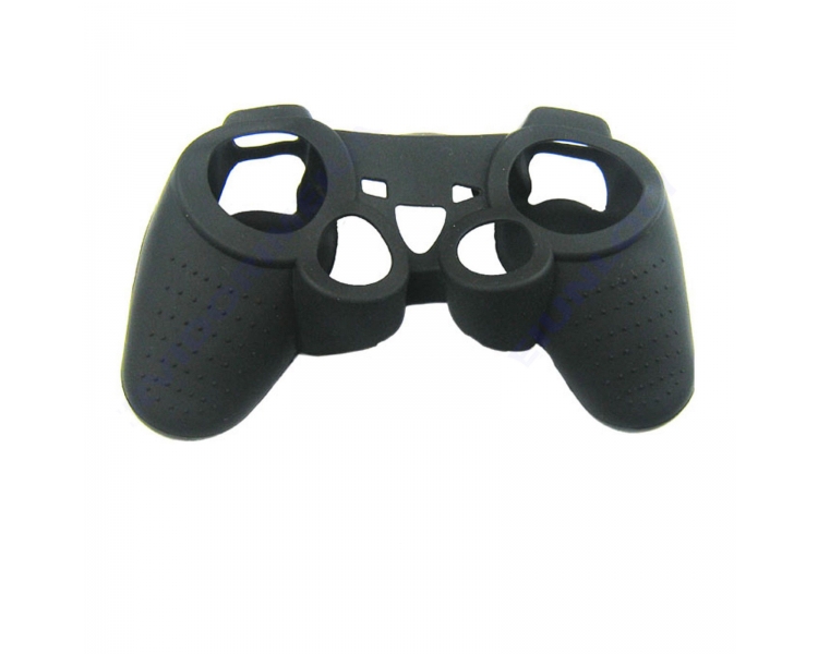Funda color negro negra para mando consola SONY PS3 Dualshock Play 3 Sixaxis  - 1