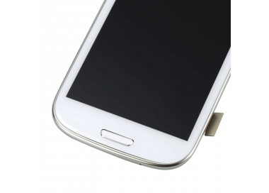 Display For Samsung Galaxy S3 i9300, Color White, With Frame ARREGLATELO - 3