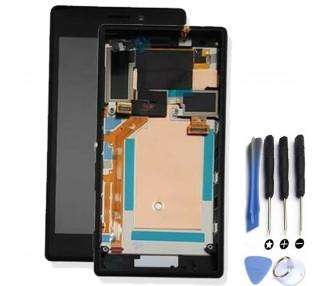 Display For Sony Xperia M2, Color Black, With Frame