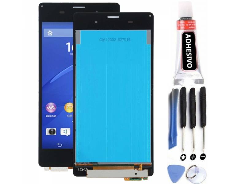 Display For Sony Xperia Z3, Color Black
