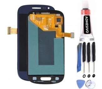 Kit Reparación Pantalla para Samsung Galaxy S3 Mini I8190 Negra Azul