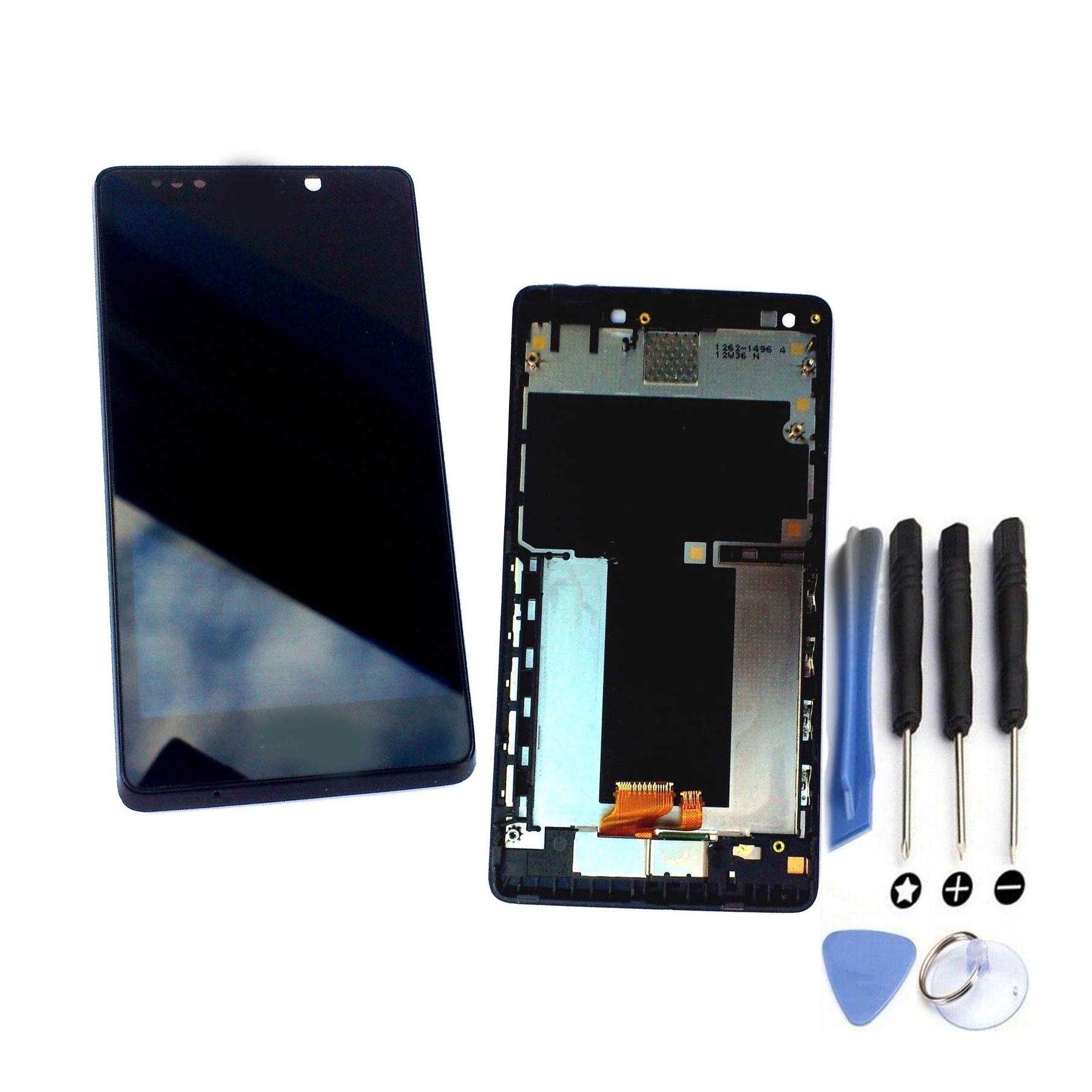 Kit Reparación Pantalla Para Sony Xperia T Lt30 Lt30P Con Marco Negra