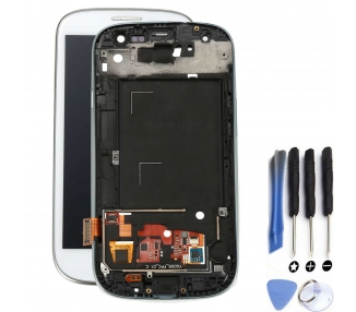 Display For Samsung Galaxy S3, Color White, With Frame, A ARREGLATELO - 1
