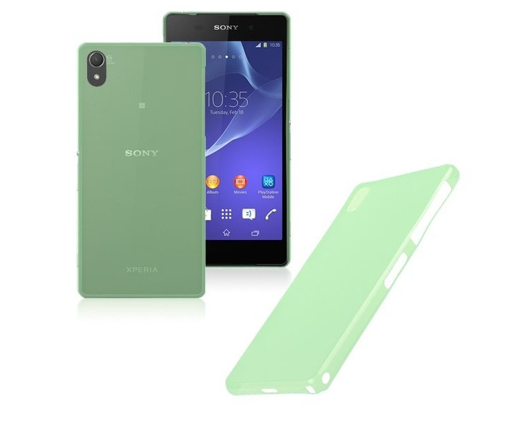 Funda Carcasa TPU ultrafina para Sony Ericsson Xperia Z2 Color Verde ARREGLATELO - 1