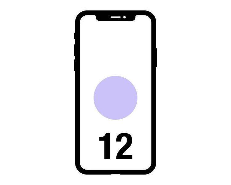 Smartphone apple iphone 12 256gb / 6.1'/ 5g/ púrpura