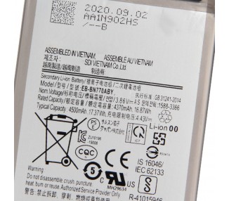 Bateria para Samsung Galaxy Note 10 Lite, SM-N770F, MPN Original: EB-BN770ABY