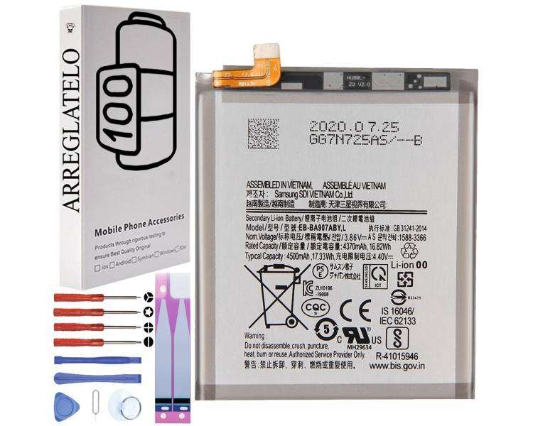 Bateria para Samsung Galaxy S10 Lite, SM-G770F, MPN Original: EB-BA907ABY
