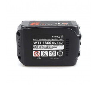 Bateria Recargable 18V 6.0Ah para Makita BL1830 BL1840 BL1850 BL1860B LXT 400