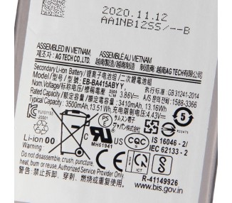 Bateria para Samsung Galaxy A41 SM-A415F, MPN Original: EB-BA415ABY
