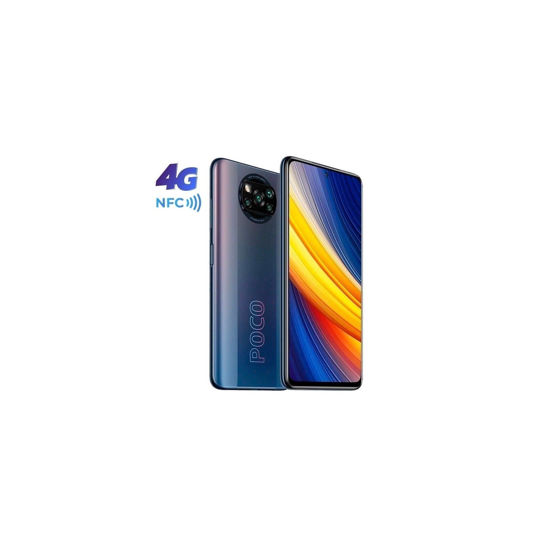 Smartphone xiaomi pocophone x3 pro 6gb/ 128gb/ 6.67'/ negro fantasma