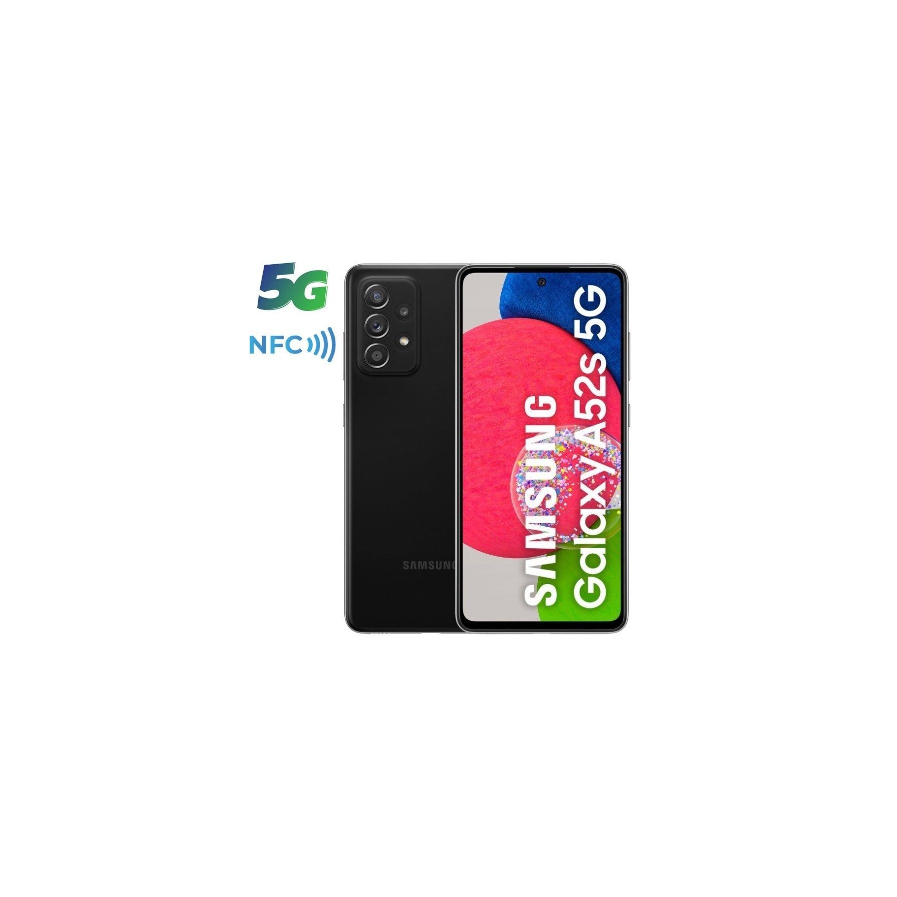 Smartphone Samsung Galaxy A52S 6GB 128GB 6.5" 5G Negro
