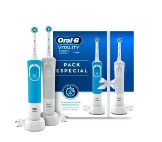 Cepillo dental braun oral-b vitality 100 pack especial/ pack 2 uds