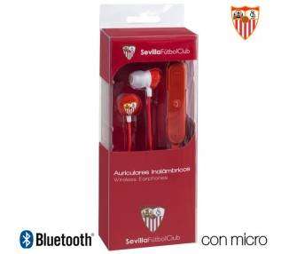Auriculares Stereo Bluetooth Deportivos Universal Licencia Fútbol Sevilla C.F.