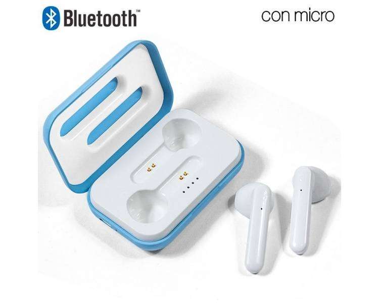 Auriculares Stereo Bluetooth Dual Pod COOL STYLE Celeste