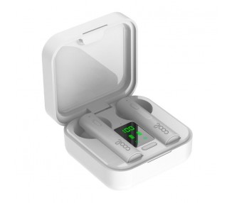 Auriculares Stereo Bluetooth Dual Pod Earbuds Inalámbricos TWS COOL Solar Blanco