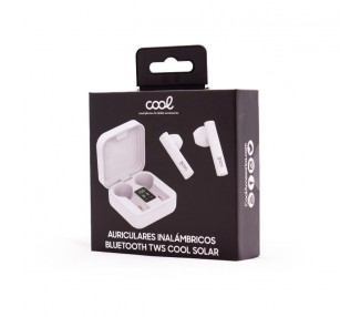 Auriculares Stereo Bluetooth Dual Pod Earbuds Inalámbricos TWS COOL Solar Blanco