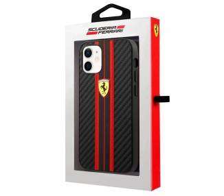 Carcasa COOL para iPhone 12 mini Licencia Ferrari Carbono Negro