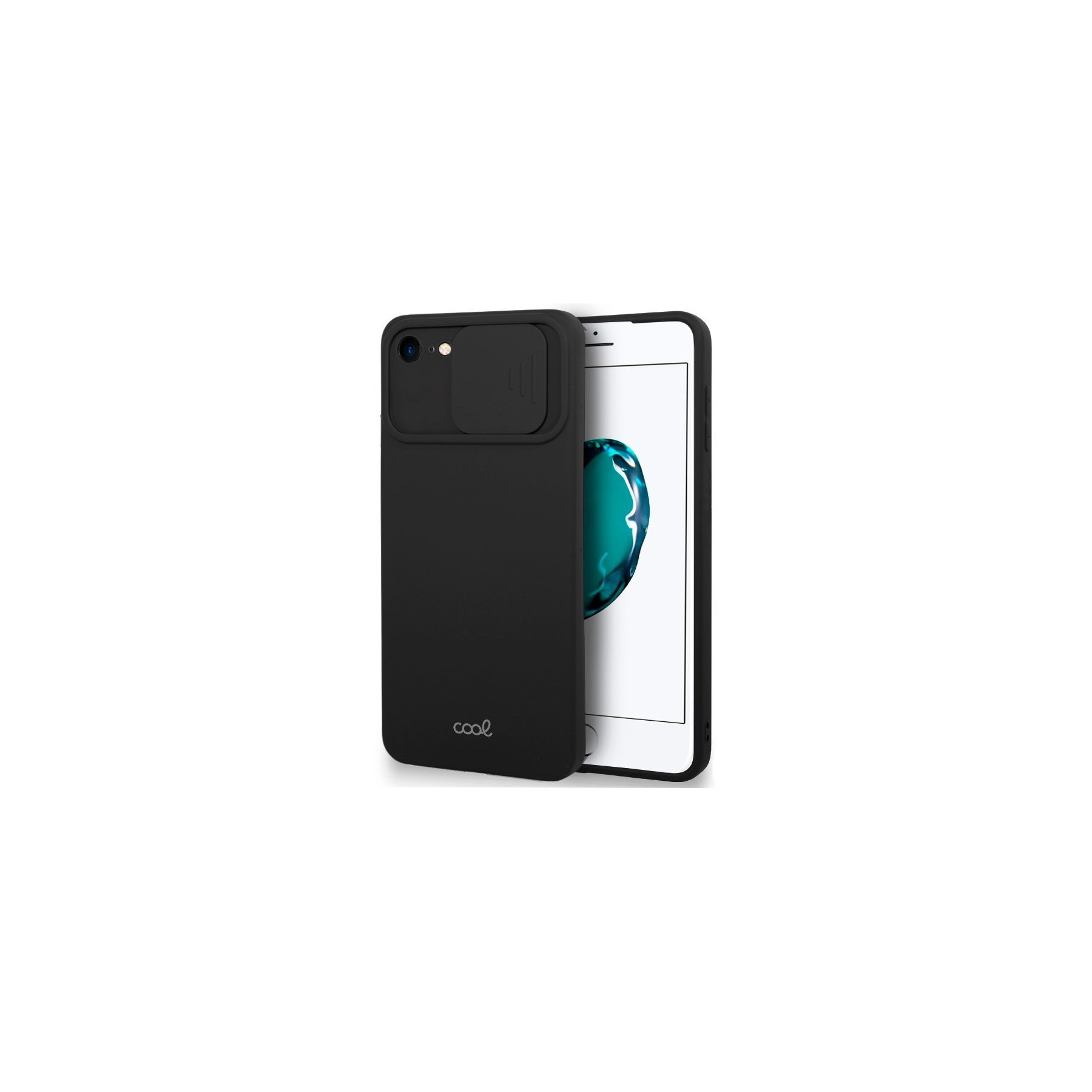 Carcasa COOL para iPhone 7 / 8 / SE (2020) Camera Negro